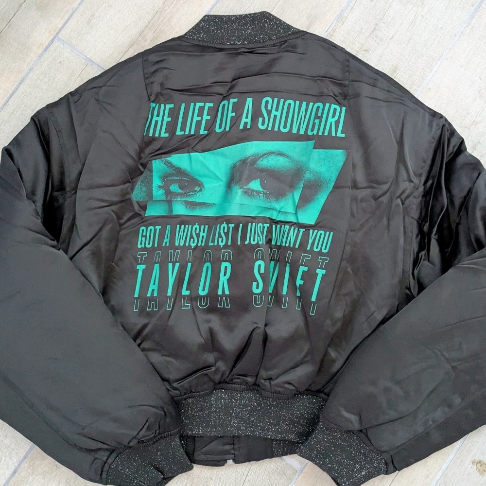 Taylor Swift Black Bomber Jacket - Picture 3 of 3